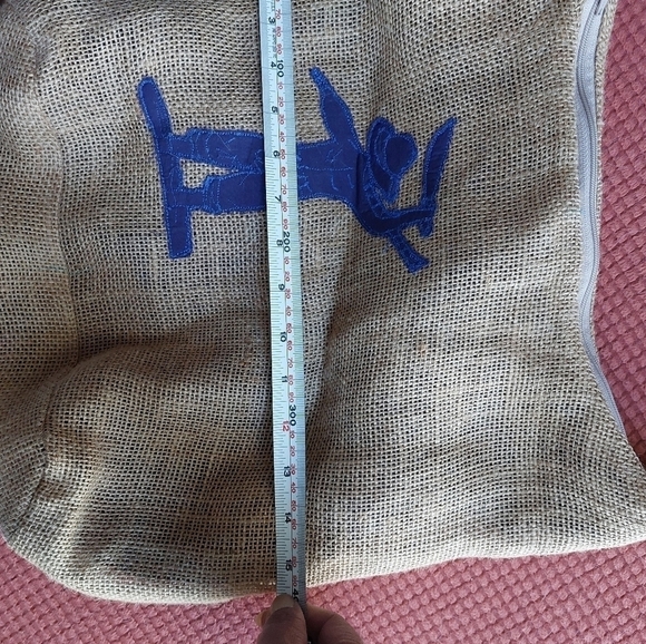 Vintage "Original by Fifie" Burlap Sack Hobo Tote Bag - Picture 10 of 12